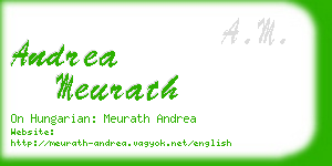 andrea meurath business card